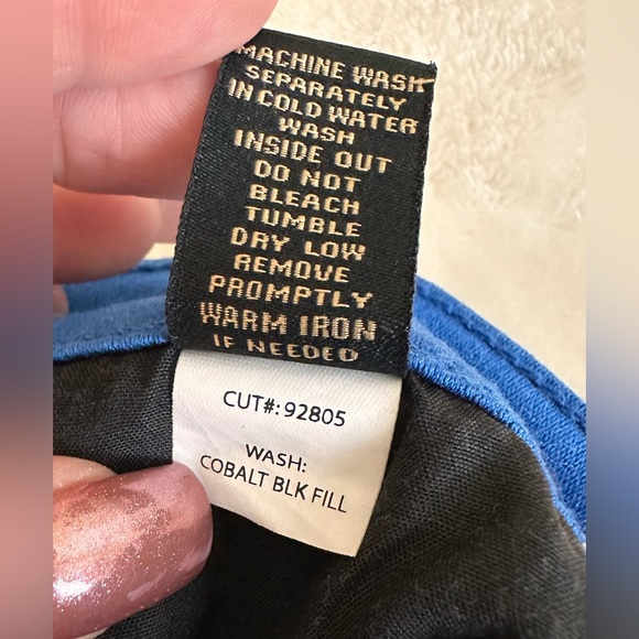 Truth + Theory Petite Skinny Royal Blue Pants - Picture 4 of 6